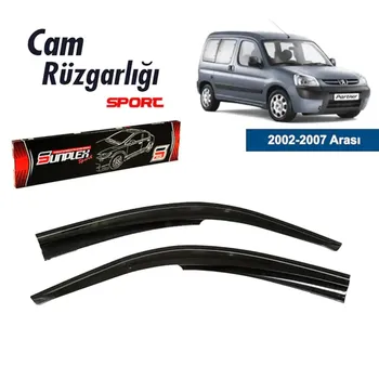 

Rain Window Visor Wind Deflectors For Peugeot Partner Accessories 2002-2007 Piano Black 2 pcs