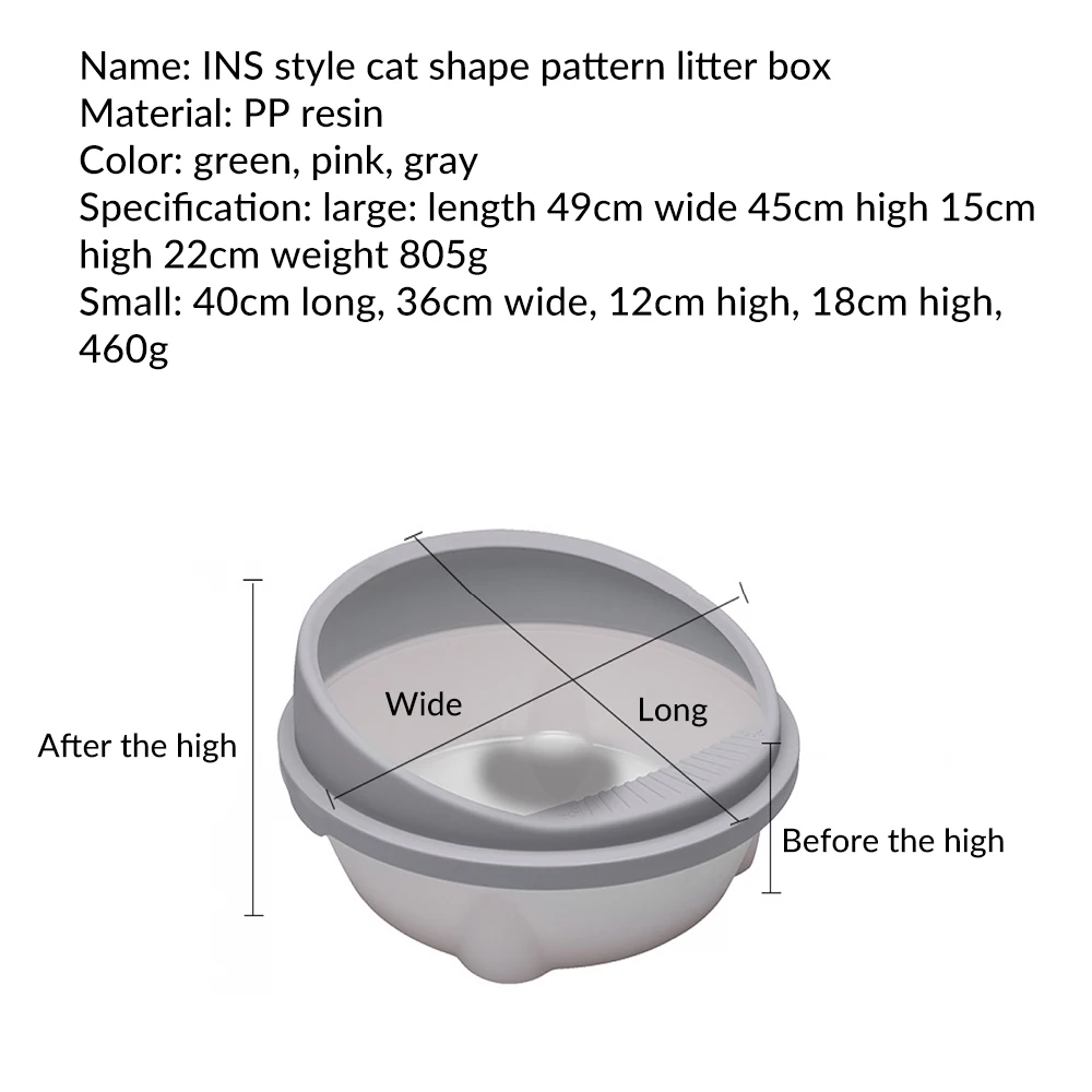 Pet Toilet Bedpan Anti Splash Cats Litter Box Cat Dog Tray With Scoop Kitten Dog Clean Toilet Home Plastic Sand Box Supplies Pet Toilet Bedpan Anti Splash Cats Litter Box Cat Dog Tray With Scoop Kitten Dog Clean Toilet Home Plastic Sand Box Supplies