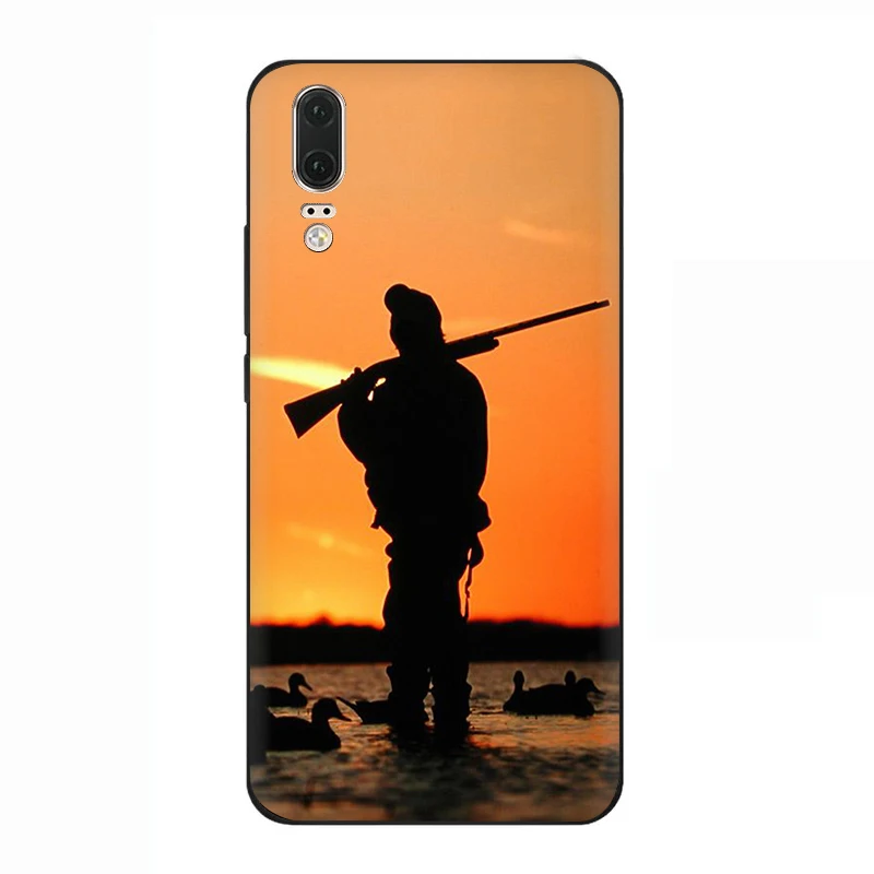 B8 EWAU Охотник Собака Охота силиконовый телефон чехол для Huawei P8 P9 P10 P20 P30 Lite Mini Pro P Smart Z Plus - Цвет: B8