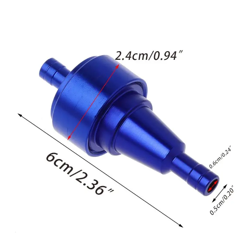Универсальный 6 мм бензиновый газовый топливный фильтр очиститель для мотоцикла питбайк ATV масляные фильтры 5 цветов