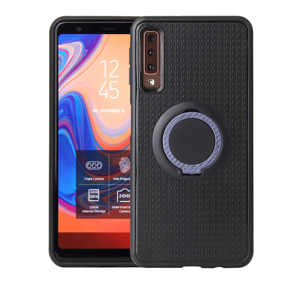 

Magnetic Ring Holder Phone Case For Samsung Galaxy S10 Plus 360 Rotation Metal Ring Bracket Back Cover For Samsung A70 A50 A40