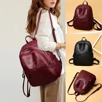 

Fashion Women's Outdoor Solid Color Nylon Multi-Function Backpack Shoulder Bag 2020 hot new products Spot supplier Dropshippin