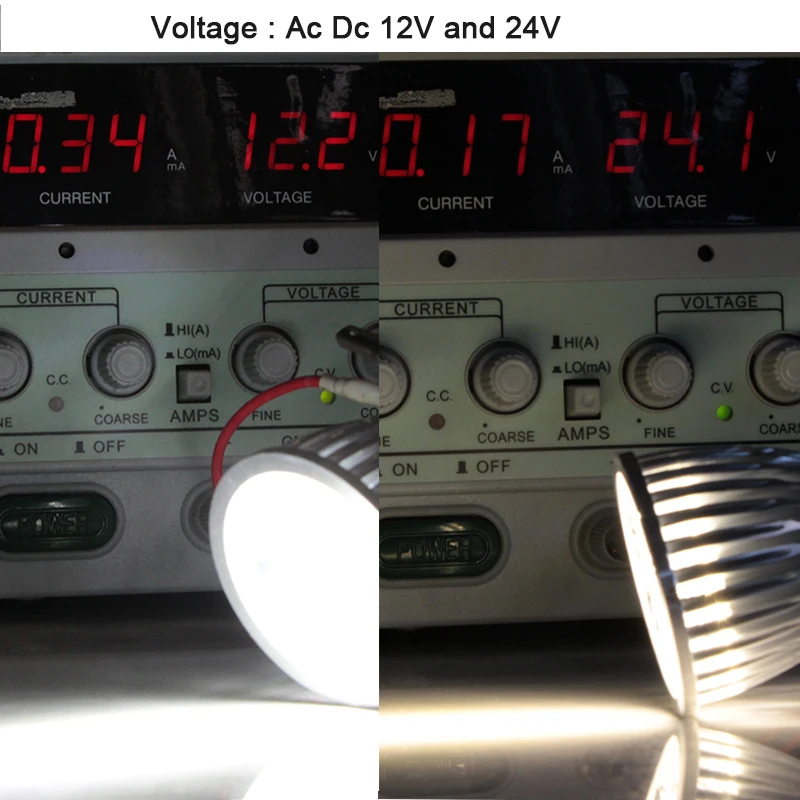 Bombilla led gu10 прожектор 5 Вт Супер Ac Dc 12 В 24 в алюминиевый корпус высокой мощности чип 580LM 12 24 вольтовая лампочка точечный потолочный светильник