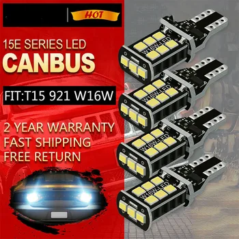 

Super Bright White LED 1200LM Lighting Back Up Signal Lamp Reverse Light Canbus 912 T15 15 SMD W16W Backup Bulb