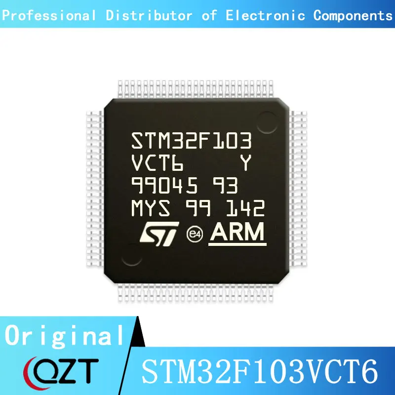 stm32f103c8t6 stm32f103cbt6 stm32f103rct6 stm32f103rft6 stm32f103vct6 stm32f103ret6 stm32f103c6t6 stm32f103 series stm32 ic chip 10pcs/lot STM32F103 STM32F103VC STM32F103VCT6 LQFP100 Microcontroller chip New spot