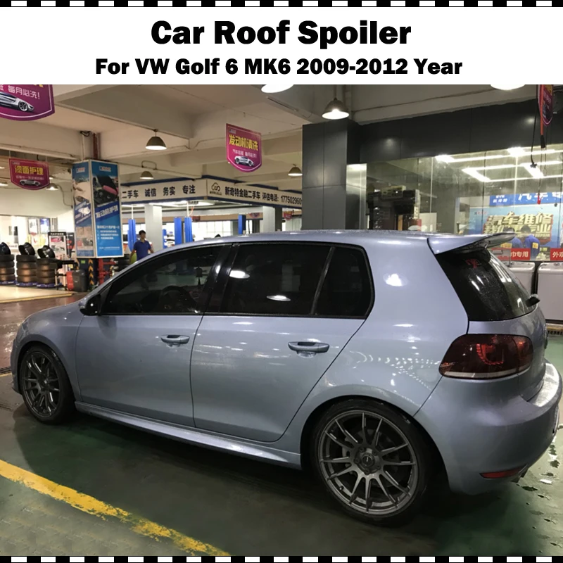 Гольф 6 REVOZPORT автостайлинг стекловолокно задняя Крока крыши спойлер крыло для VW VI