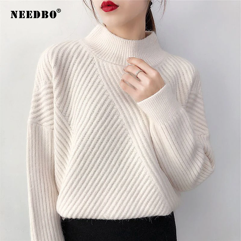 Women Sweater Pullover Knit Sweater Women Turtleneck Sweater Women Long Sleeves Sweater Sexy Elastic Bodycon Pull Femme Sweaters