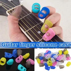 5 Sizes Guitar Fingertip Protectors Silicone Finger Guards For Ukulele Electric Guitar Musical Instruments Accessories In Stock