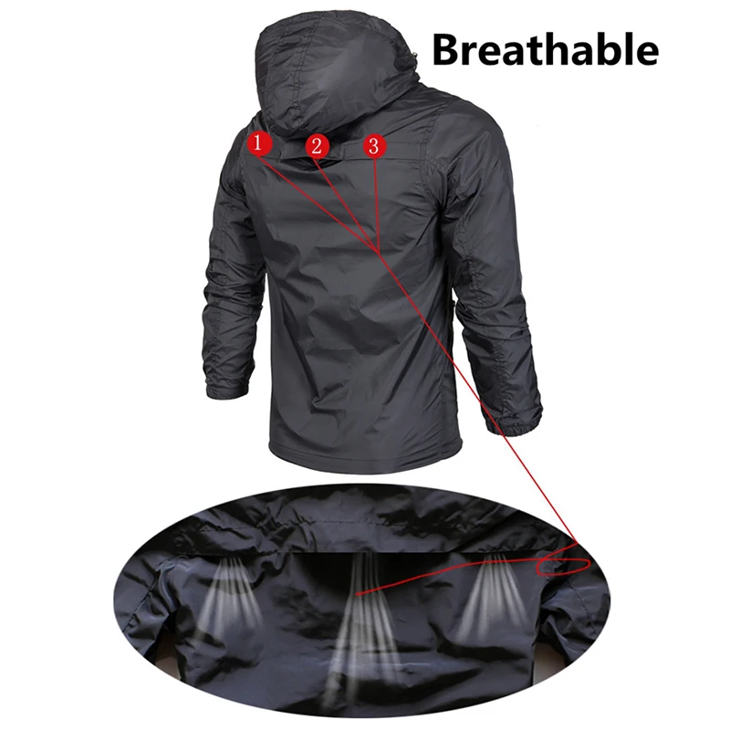 Outono мужские caminhadas jaqueta esportiva blusano softshell escalada ao ar livre pesca ciclismo duplo ultraleve com capuz z30