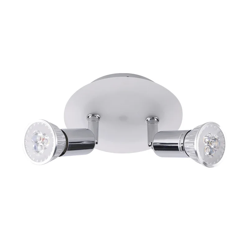 

LukLoy 2 Lights Round Spotlight Surface Mounted Ceiling Spot Light Wall Mounted Downlight Background Wall Light Down Lights