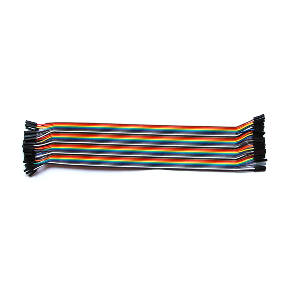 

40pcs/lot 30cm 1P-1P 40P 2.54mm Dupont Wire Color Jumper Cable male Female Jumper Wire cable