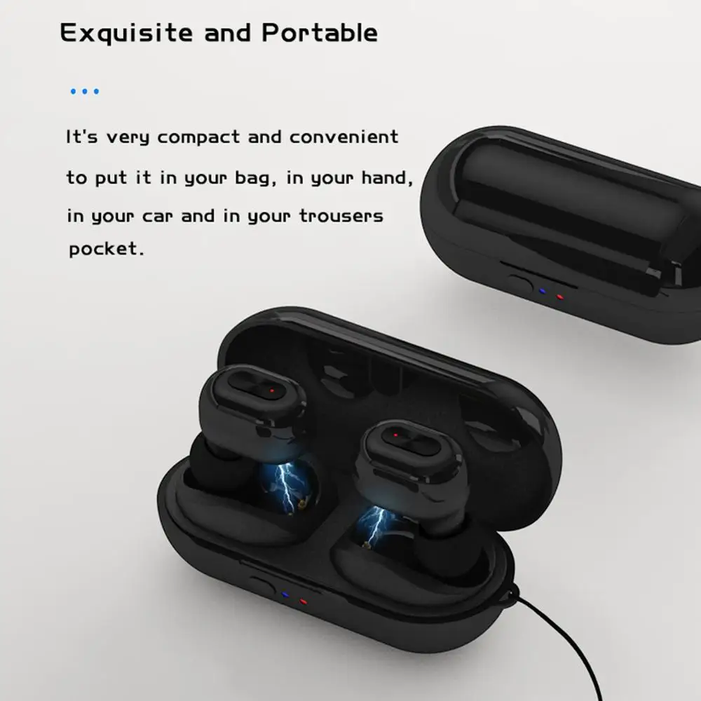 N9 Wireless Headphones Bluetooth 5 0 Earphone TWS HIFI Mini In ear Sports Running Headset Support iOS Android Phones HD Call