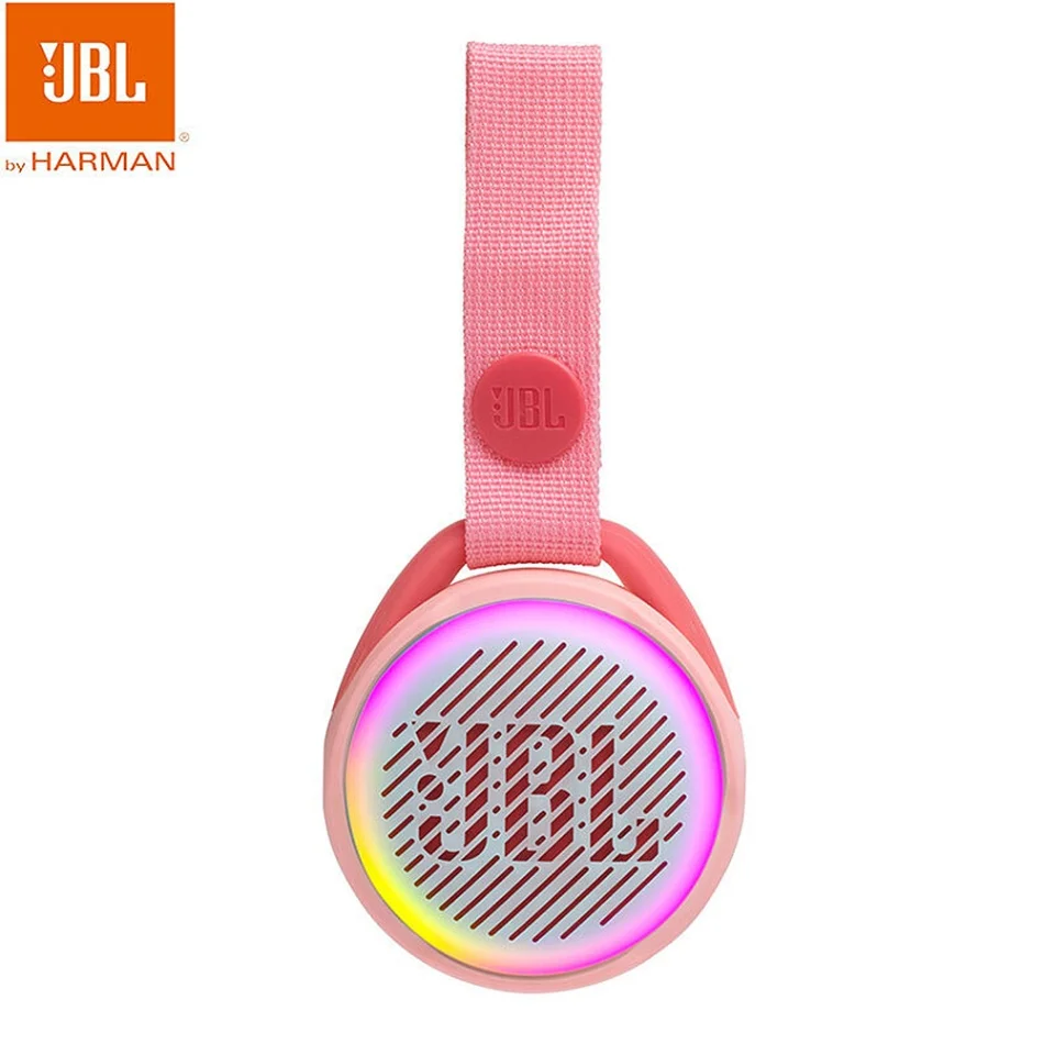 JBL Bluetooth Динамик s JRPOP IPX7 Водонепроницаемый детей Беспроводной Динамик Портативный предназначен для детей мини-адаптер-звукосниматель красочных огней - Цвет: Розовый