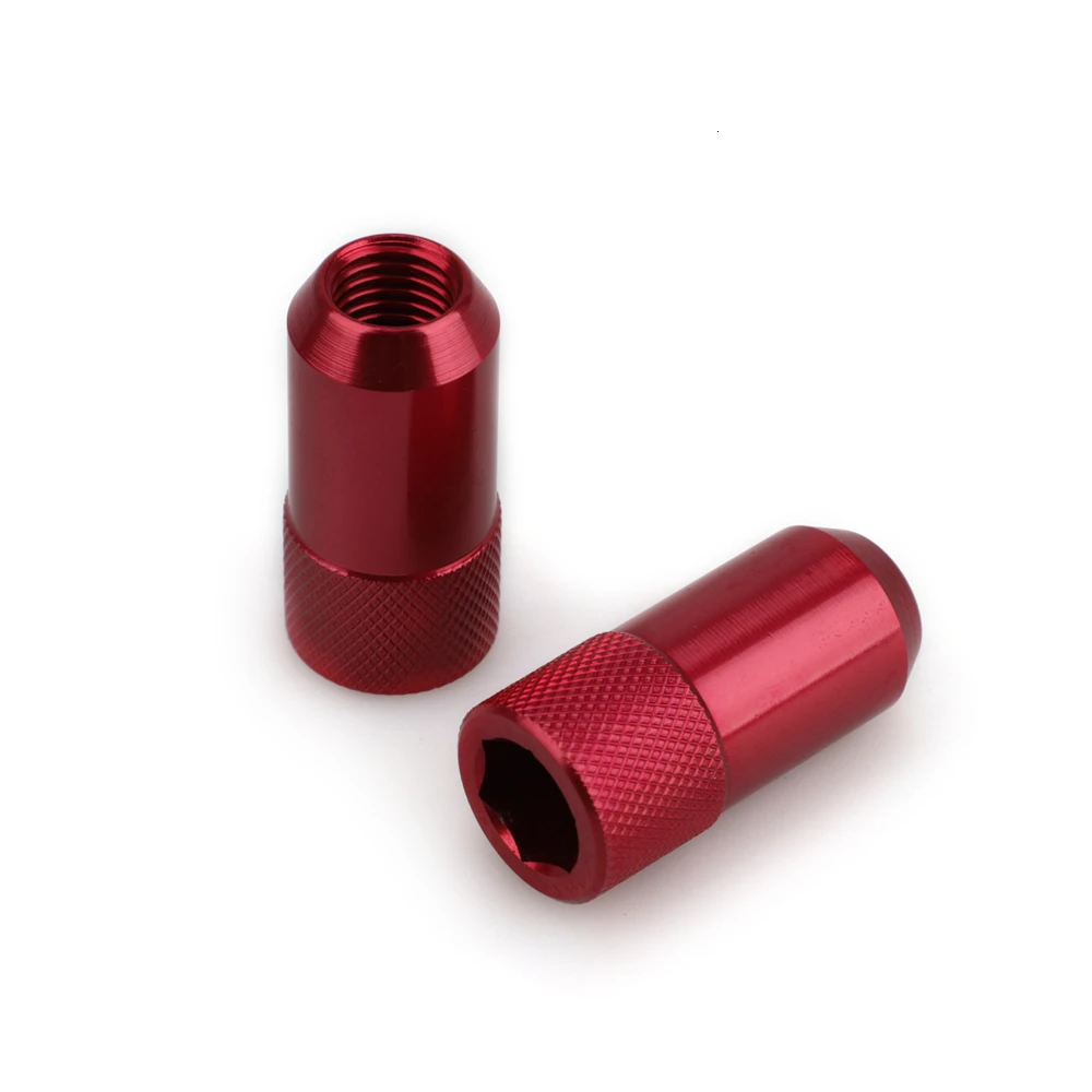 Сплав алюминия 7075-t6 20 шт Гоночные Колесные гайки d1 m12x1.5 Луг Nuts42mm длина Aftermarket аксессуары JDM