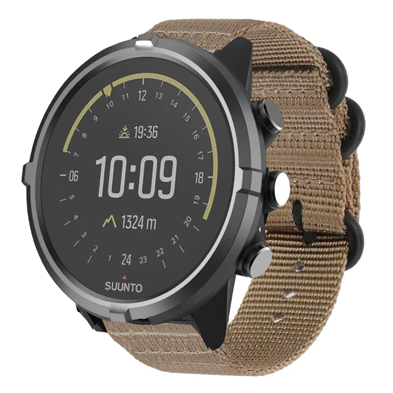 NATO Nylon Strap For Suunto 9/9 Baro Smart Watch Canva Band 7 Spartan Quick Release Wristband HR Bracelet D5 Correa 24mm | Наручные часы