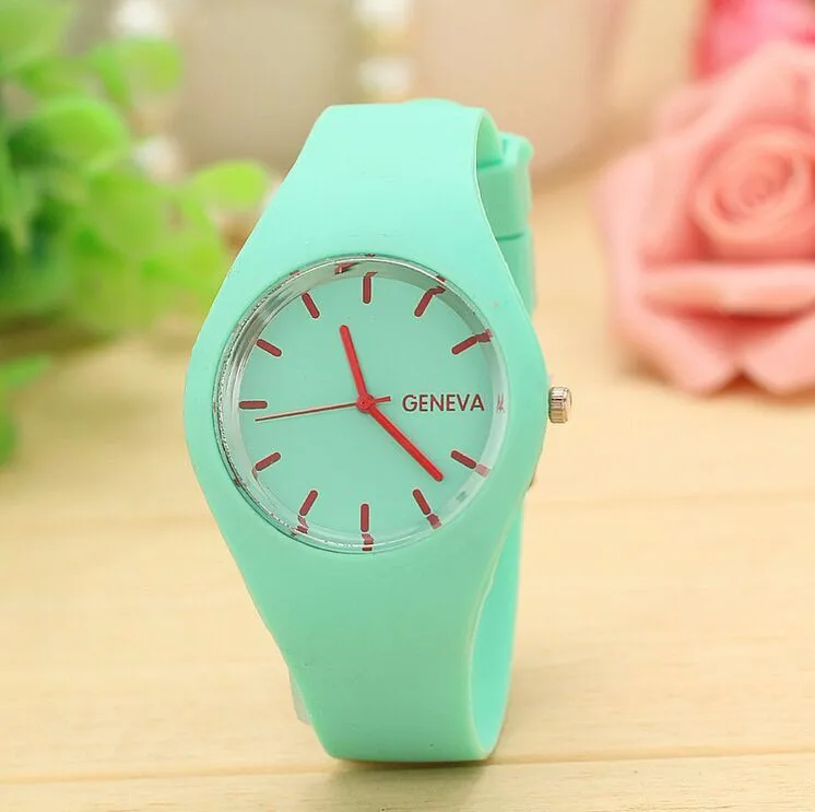 Casual simple style Jelly quartz-watch Silicone Strap ladies bracelet watch Perfect Gift watches for women Relojes hombre 2021