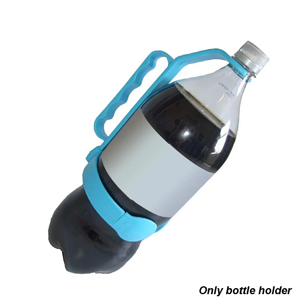 Домашний, для напитков, для напитков, большой, Cola Sprite, инструмент, ручка для бутылок, ручка для готовки, для кухни, легко наливать, пластиковый, универсальный, крепкий - Цвет: Синий