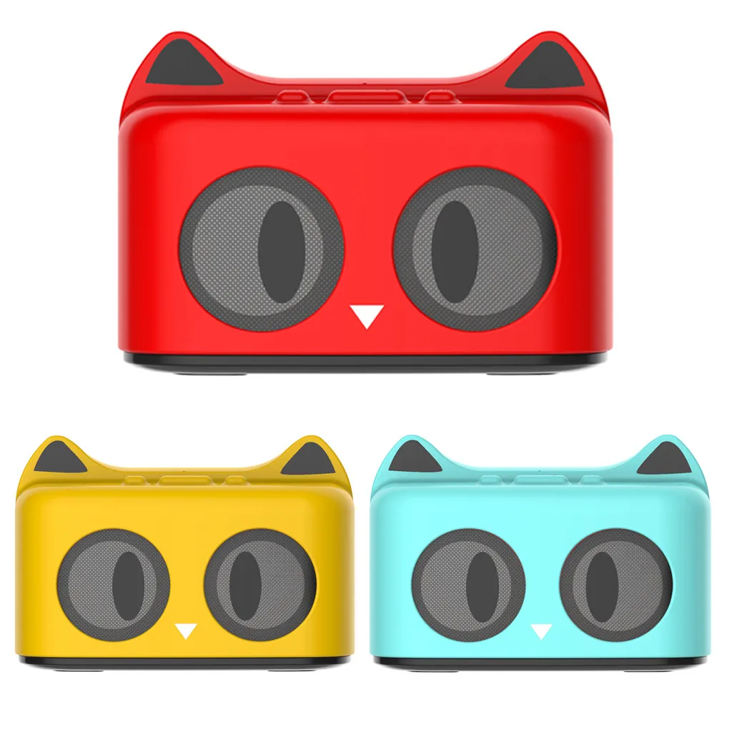 

Cute Cat Bluetooth Speaker FM Fuctio TF Card & U Disk Cute Cartoon with Stand Mini Wireless Portable Bass Diaphragm Speaker