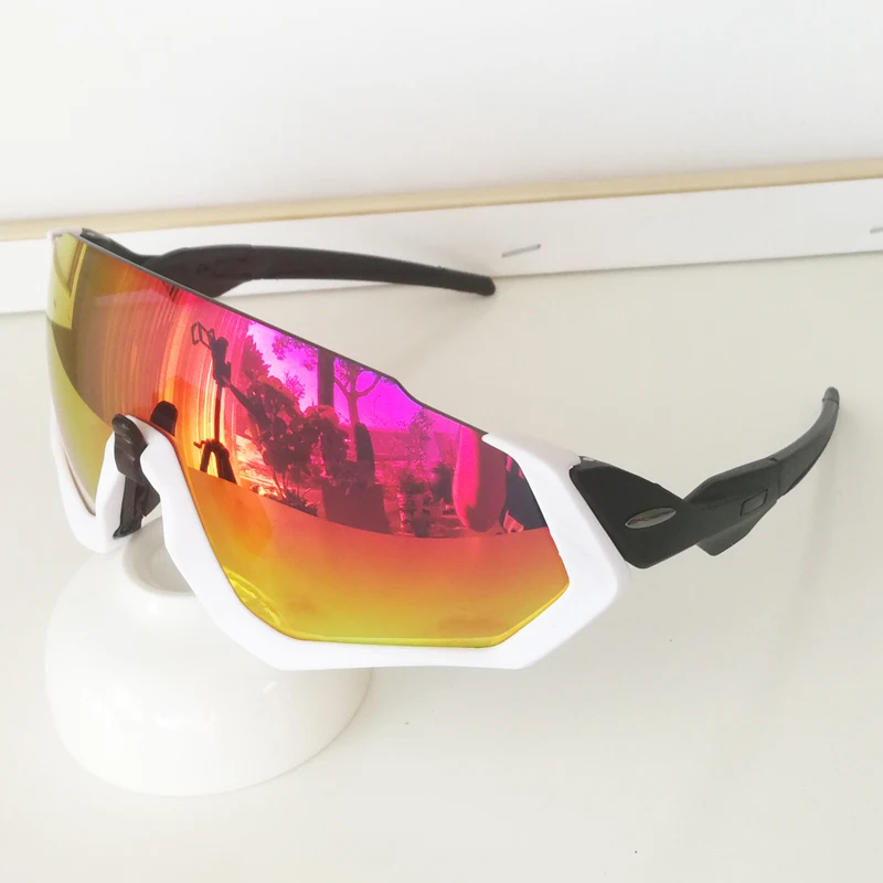 9401, поляризационные очки TR90, половинная оправа, мужские спортивные MTB солнцезащитные очки, уличные защитные очки, очки PRIZM, uv400, Gafas de sol - Цвет линз: 9401FJ-White-Black