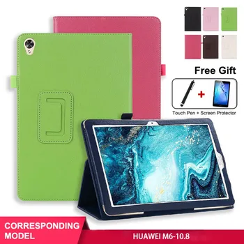 

SZOXBY For HUAWEI MediaPad M6 10.8 Inch Business Tablet Case Leather Flip Cover Stand Sleep Wake Up Anti-Fall Shockproof Cover