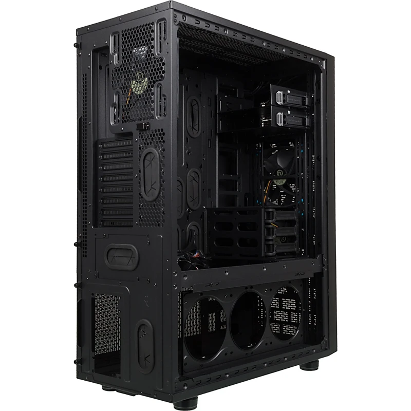 Корпус Thermaltake Core X71 TG черный без БП ATX 2xUSB2.0 2xUSB3.0 audio bott PSU