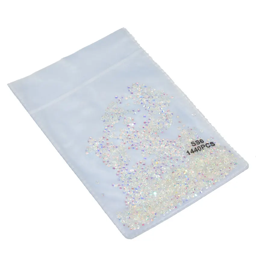 Super Glitter Rhinestones Flatback Transparent AB Clear Crystal Glass Nail Art For Decoration Gems SS3-SS12 | Красота и здоровье