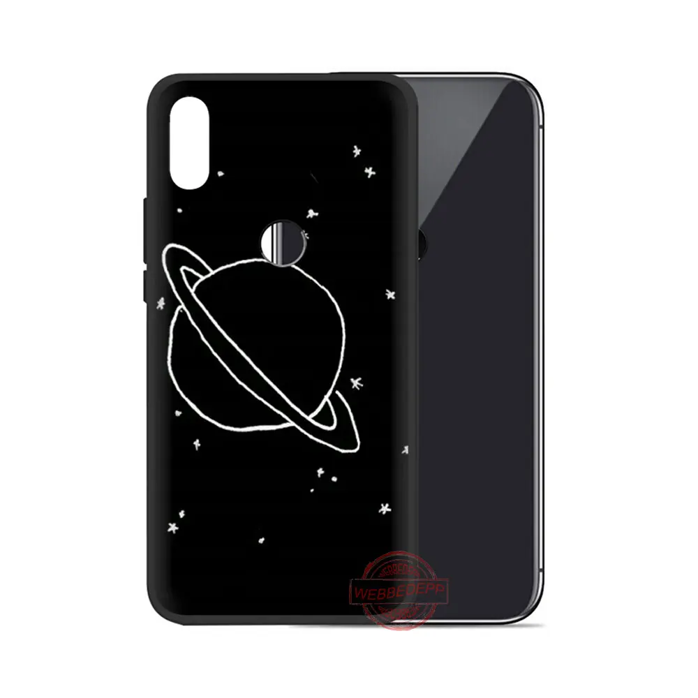 Чехол для телефона для Xiaomi Redmi Note 7 8 4A 5A 6A 7A 4X5 6 8 K20 Pro Plus S2 Мягкая обложка 97N черный, белый цвет с Луной и звездами Космос астронавт - Цвет: 9