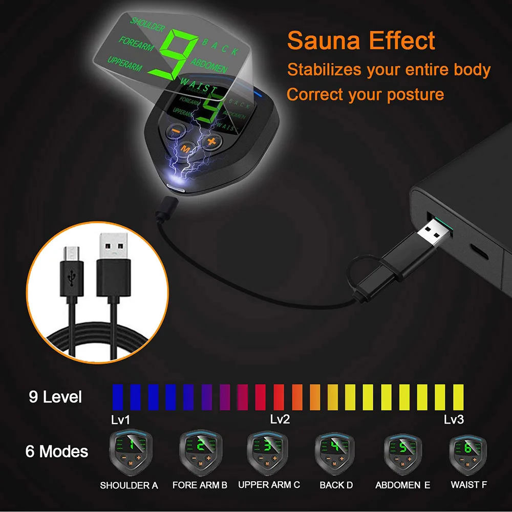 Wireless Muscle Stimulation Stimulator Abdominal Muscle Trainer Exerciser Vibration EMS Massage Slimming Machine Training Device