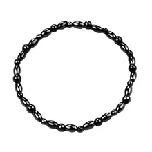 Новинка, модный браслет на ногу с магнитным камнем, мужской женский черный браслет на лодыжку, подарок для похудения, браслет на ногу, ювелирное изделие, уход за ногами