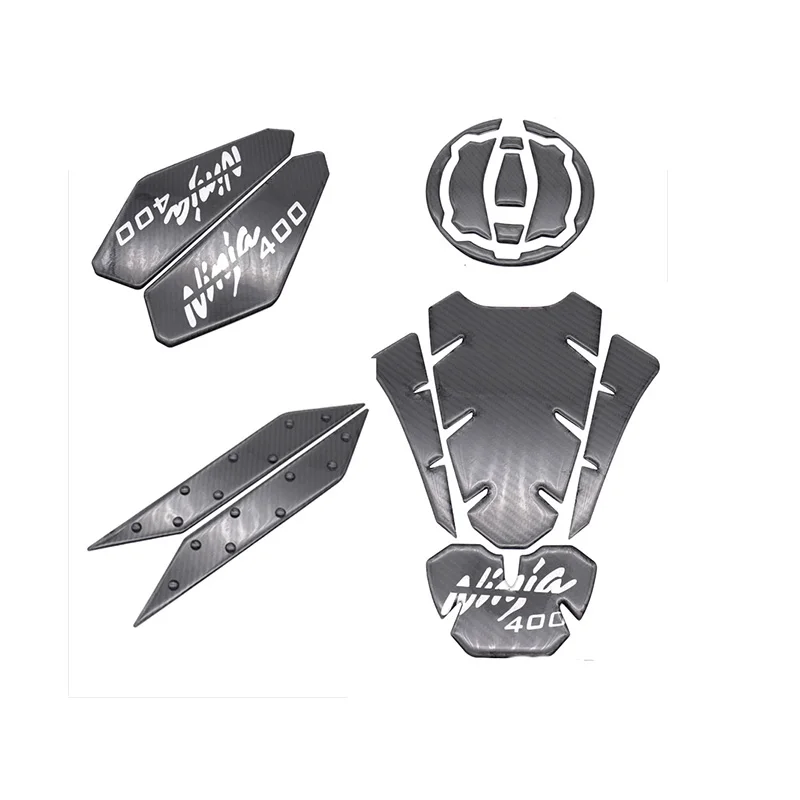 Motorcycle Fuel Tank Traction Side Pad Knee Grip Decal Protective Stickers For Kawasaki Ninja 400 Ninja400