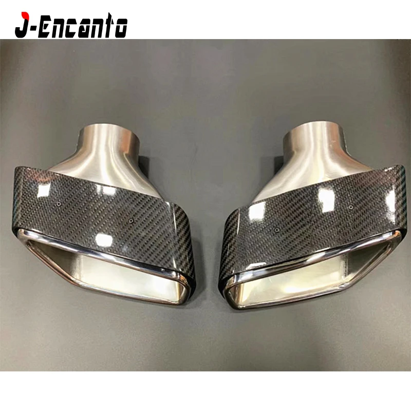 Top Quality New Arrival Carbon Fiber Exhaust Tip Car Exhaust Pipe Muffler Tip For BMW G30 New 5-Series Accessories