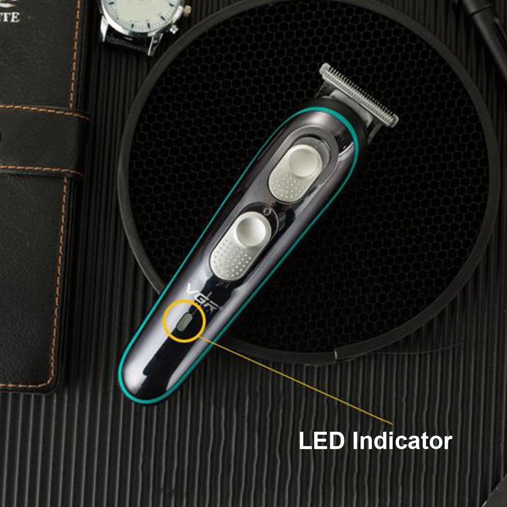 VGR Electric Hair Clipper Full Body Washable Hair Trimmer USB Rechargeable Low Noise Beard Shaver Trimmer for Adult Kids V-055