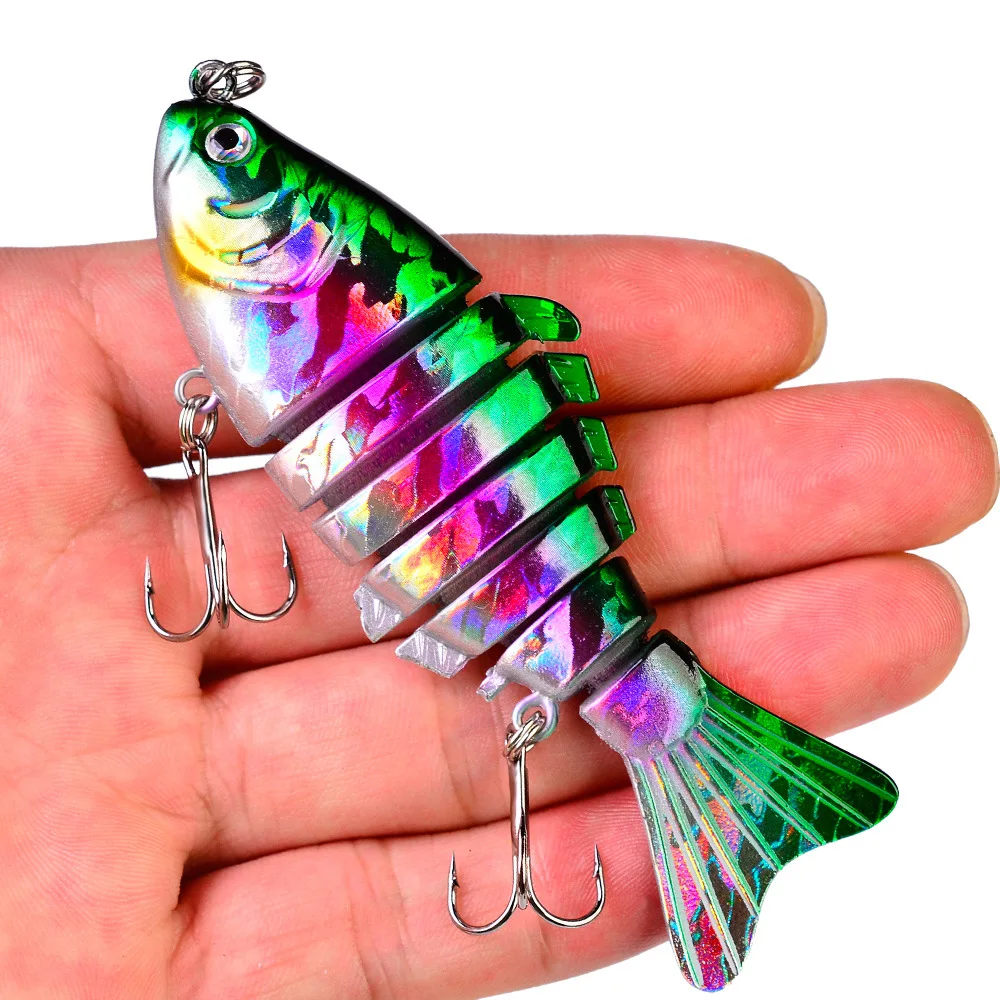 

9.5cm/15g Wobblers Fishing Lures Artificial Multi Jointed Section Lures Artificial Hard Bait Trolling Pike Carp Fishing Tools