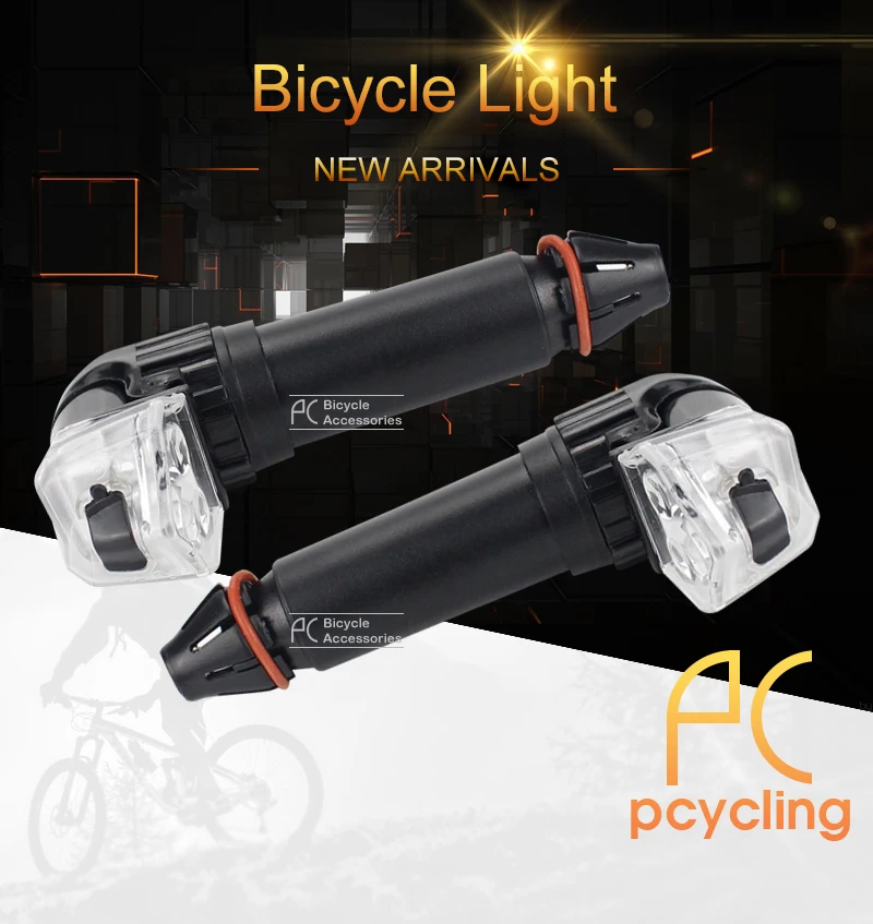 Sale LEADBIKE Bicycle Handlebar Led Lights Bike Handlebar End Plug LED Light Grips Safe Flashlight Cycling Waterproof Warning Lamp 0