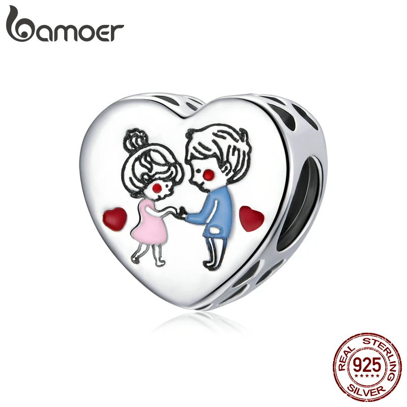 Женский браслет bamoer Charm Ювелирное Украшение из стерлингового серебра 925 пробы ювелирное изделие SCC1744|Бусины|