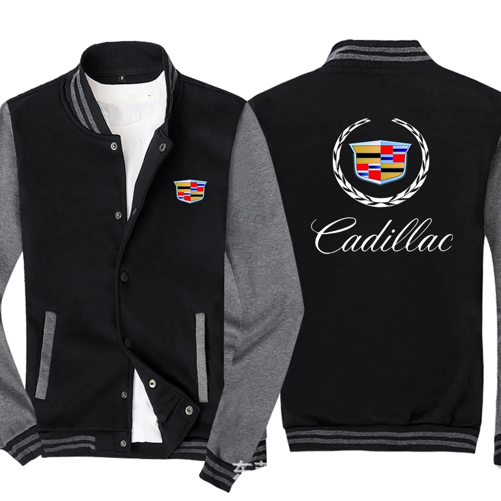 Зима Горячая Распродажа Новая куртка для Cadillac Логотип японского аниме бомбер мужская бейсбольная куртка модная Высококачественная забавная уличная одежда