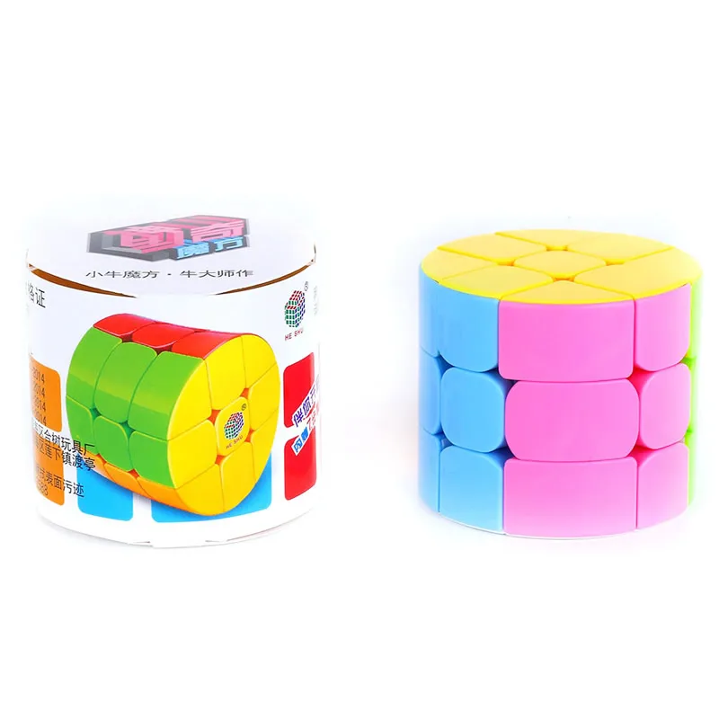 

Original High Quality HeShu Cylinder 3x3x3 Magic Cube 3x3 Wisdom Speed Puzzle Christmas Gift Ideas Kids Toys For Children