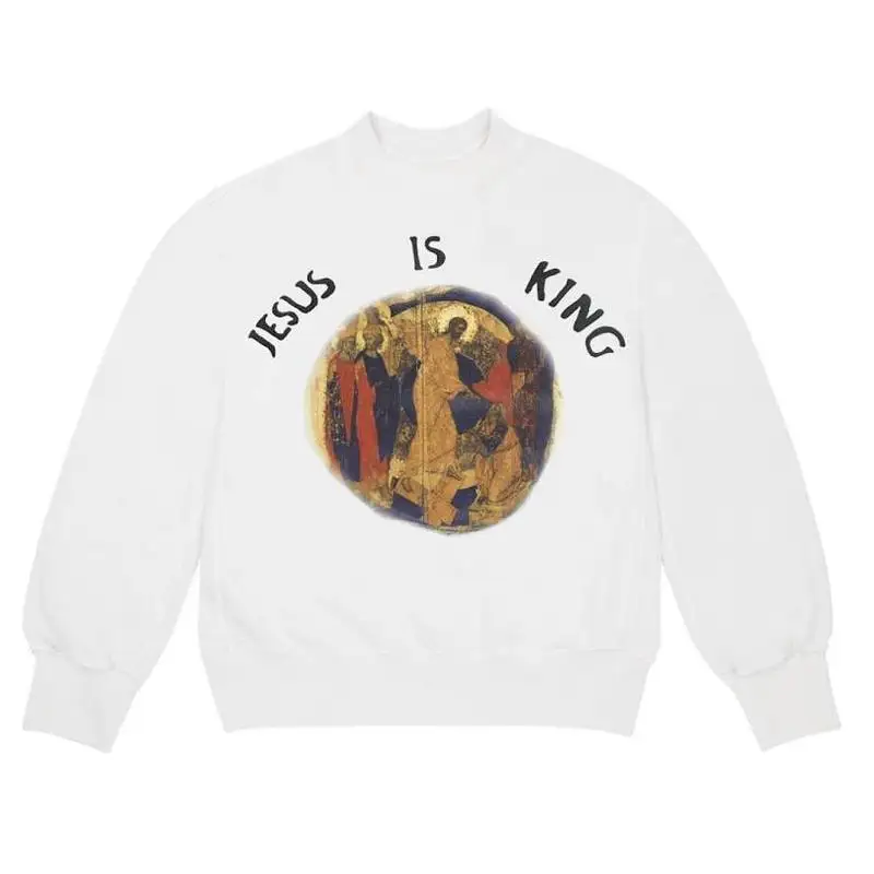 Новые толстовки Kanye West Jesus Is King для мужчин и женщин с 3D цифровой печатью Jesus Is худи с королем Sunday service harajukuPullover