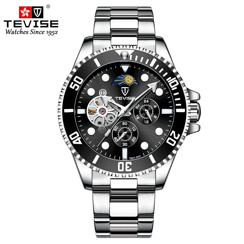 Men Watch TEVISE T801-002 Drop Shipping Top Brand Men Mechanical Watch Automatic Fashion Luxury Stainless Steel Male Clock 2020 (6)