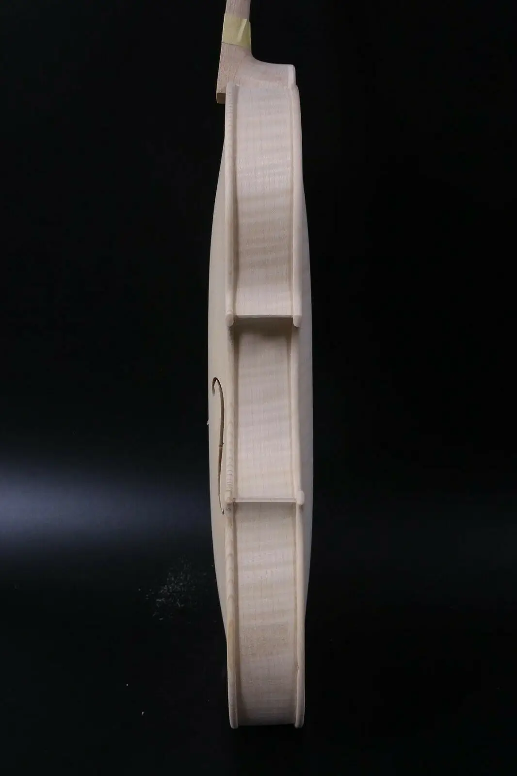Hand-make solid wood unfinished flame back violin 4/4 3/4 1/2 whtie violin #10095