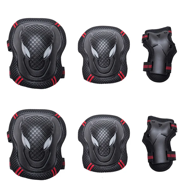 Alivier 6 en 1 Kit de Almohadillas de Codo de Rodilla para ni/ños//Adultos Juego de mu/ñequeras Ajustables Protecci/ón de Seguridad para Patines Patina en Bicicleta Patinaje en l/ínea Patinaje Deportivo