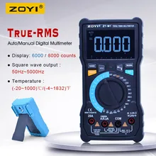 True-RMS цифровой мультиметр; ZT-M0/M1 DC AC Вольт Ампер Ом метр; Частота Температура тестер; батарея/температура/диод измерения