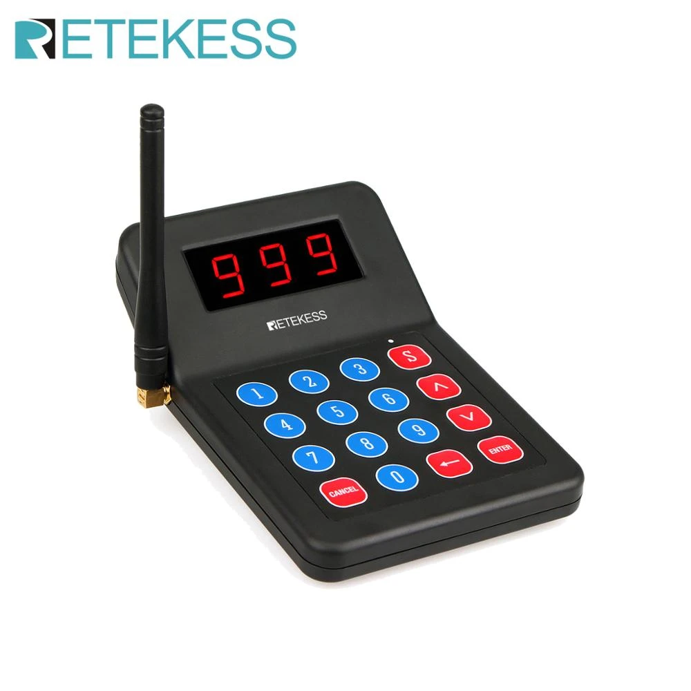 Retekess 1pc Keypad Transmitter For T119 Restaurant Pager Wireless