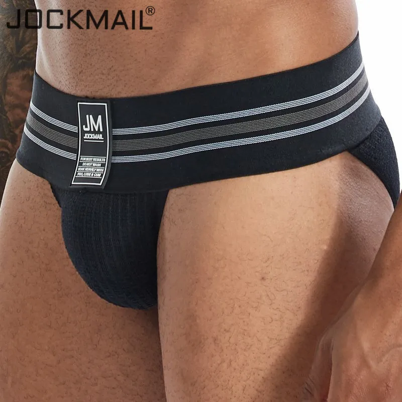 Новинка Брендовое Мужское нижнее белье Jockmail модные мужские трусы брифы для геев