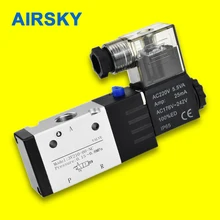 

Pneumatic Solenoid Valve 3V210-08 3 Way 2 Position Electric Control Air Gas Magnetic Valve DC12V 24V AC220V 110V Coil Volt 1/4"