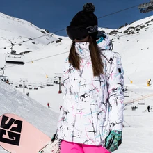 SMN Женская лыжная куртка для сноуборда зимняя куртка ветрозащитная Водонепроницаемая зимняя теплая уличная спортивная одежда