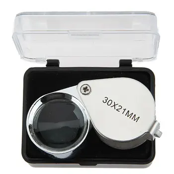 

Metal Folding Portable Hand-held Glass Lens