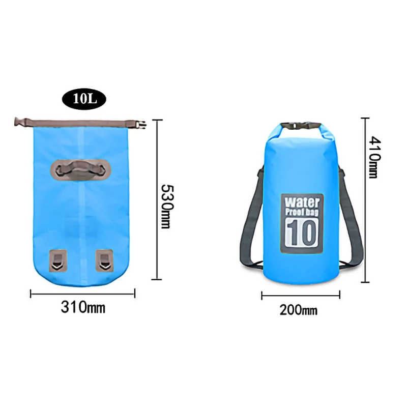 10L Floating Waterproof Dry Bag Pack Sack Swimming Rafting Kayaking Drifting Backpack Outdoor Water-resistance Bag
