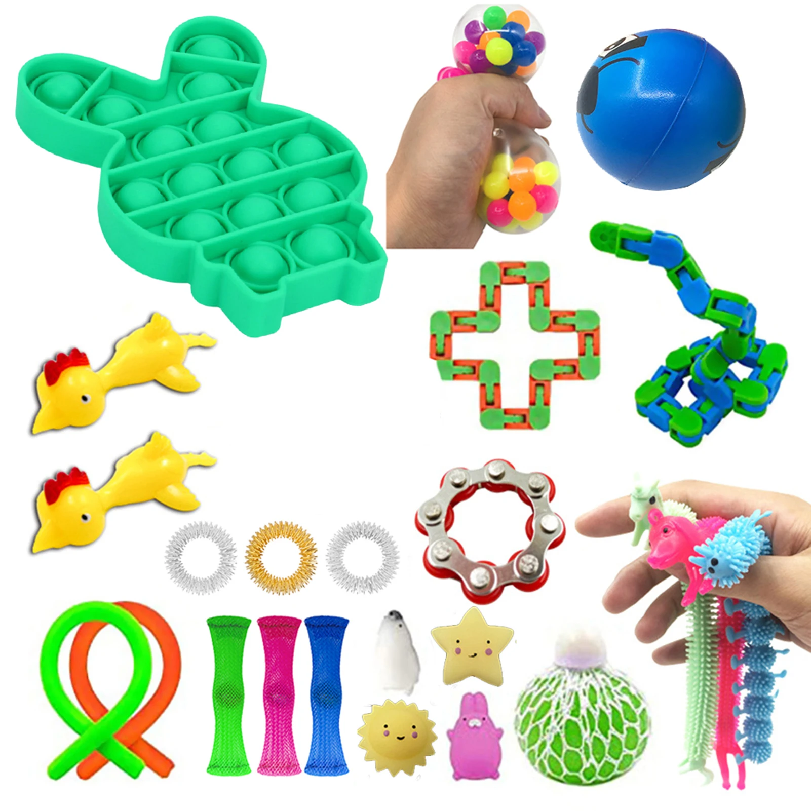 In Stock Fidget Toys Pop Antistress It Decompression Simple Dimple Anti 