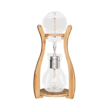 

800Ml Water Drip Coffee Maker Reusable Glass Filter Tools Espresso Coffee Dripper Pot Ice Brew Coffee Machine Bamboo
